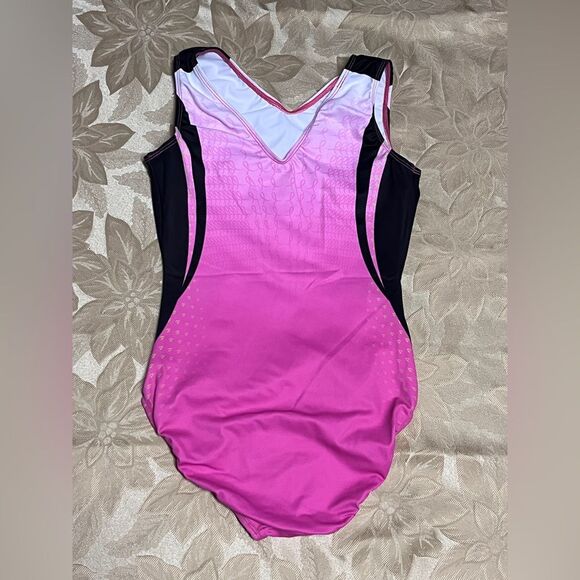 GK Elite Leotard Breast Cancer Awareness Sz XS AXS - Picture 6 of 6
